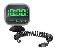 Weqizuerqi Trasmettitore FM per auto - Trasmettitore FM per auto portatile,Trasmettitore MP3 multifunzione con display a LED e rilevatore di velocità per chiamate musicali e streaming audio