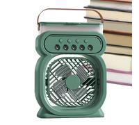 Weqizuerqi Ventilatore con,Ventilatore Nebulizzatore Portatile da Scrivania | Alimentato a Batteria Silenzioso 3 Velocità per Camera Soggiorno Esterno Estate Viaggi