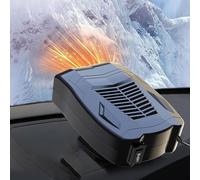 WEQNGIU - Riscaldamento per auto, portatile, 12 V, riscaldamento rapido, defogger per parabrezza, base girevole a 360°, spina nell'accendisigari per l'inverno