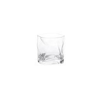 WEQYFDC Creativity Irregular Shape Whiskey Glasses Ice Pattern Fold Paper Crystal Whisky Beer Wine Glass Drinkware Set(Transparent)