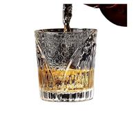 WEQYFDC Glass Cup Ins Fresh Forest Series Embossed Water Juice Coffee Cold Drink Creative Wine(280ml)