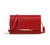 WEQYFDC Portafoglio da donna, borsa a mano, multi-carta, grande capacità, casual, a tracolla, porta telefono(Red 1)