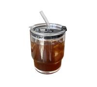 WEQYFDC Striped Bud Straight Cocktail Juice Long Drink Milk Shake Cup Flask Liquor Vodka Glasses for Champagne of Wine(Iced coffee cup)