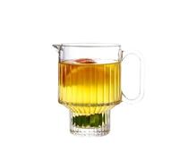 WEQYFDC Striped Bud Straight Cocktail Juice Long Drink Milk Shake Cup Flask Liquor Vodka Glasses for Champagne of Wine(Bubble tea cup 620ml)