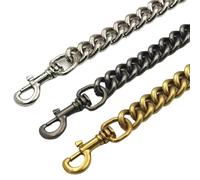 WEQYFDC Tracolla A Catena per Borsa 1pc Borsa a Tracolla Portachiavi Donna Tracolla di Ricambio Borse Accessori for Parti di Colore Oro(11mm Clasp color2,100CM)