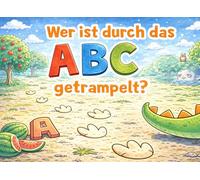 Wer ist durch das ABC getrampelt?: Ein Mal- und Vorlesebuch zum Entdecken des ABC