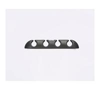 WER We Organizzatore di Cavi per Ufficio o Auto, 4 Scomparti x 2 Pezzi, in Silicone, Colore Nero