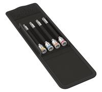 Set di 4 inserti-bussole lunghe Zyklop 1/4" con funzione di ritegno WERA 8767 A HF TX 1