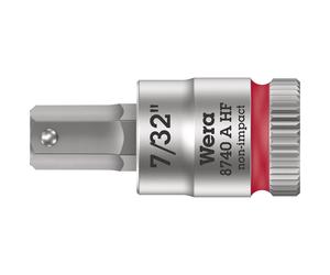 Wera 05003387001 8740 A HF Zyklop In-Hex 1/4" Bit-Socket 7/32" x 28Mm