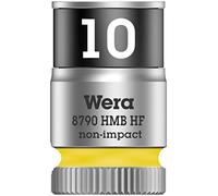Wera 05003744001 8790 HMB HF - Inserto per chiave a bussola ciclop con attacco da 3/8" con funzione di supporto, 10 x 29 mm, 10