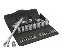 Wera 05004047001 8100 SB 7 Jeu cliquet Zyklop Metal avec carré mâle traversant,