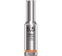 Wera 05004502001 Chiave a Bussola 1/4", Arancione Brillante, 5.5 mm