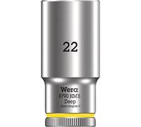 Wera Inserto a bussola 05004544001 22 mm 6 punti profondo 64 mm 3/8" 1 pezzo