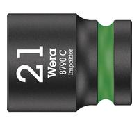 Wera 05004578001 Chiave a Bussola 1/2", Verde, 21.0 Mm