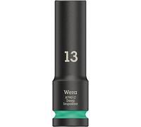 Wera 05004830001 8790 C Chiave a bussola Impaktor Deep, attacco da 1/2", Turchese, 13.0 x 83.0 mm