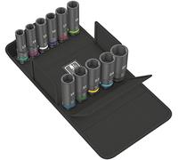 Wera 05004841001 8790 C Impaktor Deep Set di 11 boccole, nero