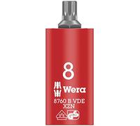 Wera 05004940001 8760 B VDE XZN Zyklop inserto-bussola isolato VDE, con attacco da 3/8", per viti con impronta XZN, M 8 mm