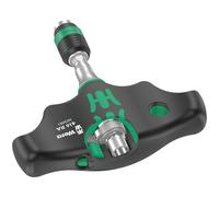 Wera 05023461001 416 RA T-Handle bitholding Screwdriver with Ratchet Function and Rapidaptor Quick-Release Chuck 1/4"""" 45 mm