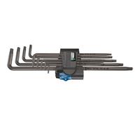Wera 05024450001 967 Tx XL Punta Torx HF Nero Laser Lungo L-CHIAVE Set 8-40 9pc