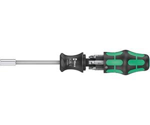 Wera - 05051512001 - Giravite con alloggiamento inserti, Kraftform Kompakt 27 Imperial Set 1, 7 pezzi