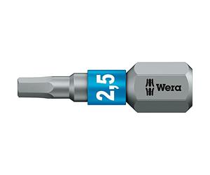 Wera 05056682001 2.5 x 25 mm 840/1 BTZ bit - argento