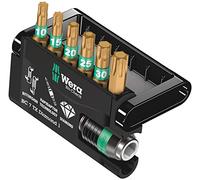 WERA 05057415001 - Set di punte Bit-Check 7, 7 pezzi, TORX (TX), Torsion, diamantat