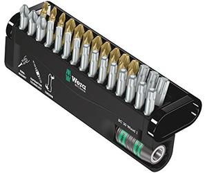 Wera 05057433001 Assortimento di Bit, Set di 30 Pezzi, Oro/Grigio