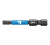 Wera 05057644001 Impaktor Diamond Hard Bit Per Viti Esagonali 4,0 X 50Mm