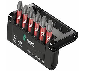Wera 05057691001 Assortimento di Bit, bit-check 6