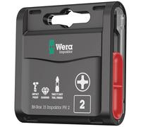 Wera 05057752001 Bit-Box 15 Impaktor PH PH 2 X 25 Mm 15 Pezzi