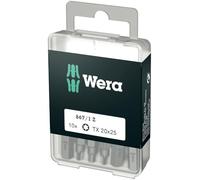 Wera 05072408001 Assortimento di Bit, TX20, Argento