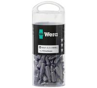 Wera 05072444001 Assortimento di Bit, PH2/PZ2, Argento, Set di 100 Pezzi