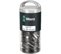 Wera 05072444001 Assortimento di Bit, PH2/PZ2, Argento, Set di 100 Pezzi