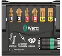 Wera 05073419001 Assortimento di Bit, Set di 7 Pezzi, Multicolore, Carded