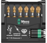 Wera 05073534001 Assortimento di Bit, Multicolore, Set di 7 Pezzi