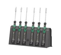 Wera 05118158001 Screwdriver set for electronic applications anti roll-off black