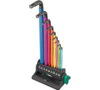 Wera Hex-Plus Multicolour 3 Assortimento chiavi a L 950/9, metriche, Blacklaser, 9pz. Quantità:1