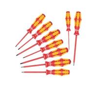 Wera 160 I/162 I/167 I/9 Kraftform Plus 9 Pieces One Size Red / Yellow