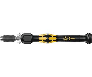 Wera, 1430 Kraftform Micro ESD Giravite dinamometrico regolabile con porta-inserti a cambio rapido, 0,02-0,11 Nm