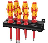 Wera, 161 i/6 Supporto Assortimento di giravite Kraftform Plus serie 100 + supporto, 6 pezzi