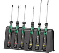 Wera, 2035/6 A Assortimento di giraviti per l'elettronica + rack, 6 pezzi