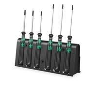 Wera, 2067/6 Assortimento di giraviti TORX BO per l'elettronica + rack, 6 pezzi
