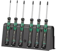 Wera, 2067/6 Assortimento di giraviti TORX BO per l'elettronica + rack, 6 pezzi