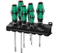 Wera, 334/6 Rack Assortimento di giraviti Kraftform Plus Lasertip + rack, 6 pezzi