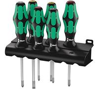 Wera, 335/350/355/6 Assortimento di giraviti Kraftform Plus Lasertip + rack, 6 pezzi