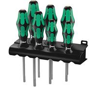 Wera, 367/7 TORX HF Assortimento di giraviti Kraftform Plus con ritegno vite + rack, 7 pezzi