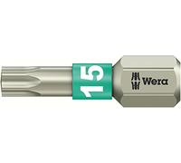 Wera, 3867/1 TS SB Inserti TORX, in acciaio inox, TX 15 x 25 mm