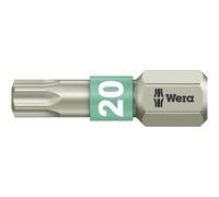 Wera 3867/1 TS TX 20 X 25 MM 05071034001 Inserto Torx T 20 Acciaio inox D 6.3 1