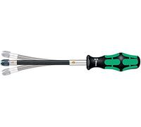 WERA 05028160001 - Portapunte con impugnatura, forma di forza 6,3 mm, gambo flessib