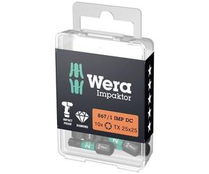 Wera 5057625001 0 Inserto Torx T 25 D 6.3 10 pz.